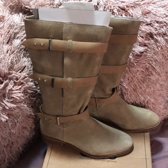 ASOS Shoes - ASOS Suede Buckle Two Tone Boots